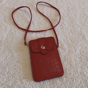 🌺 NEW Vegan Leather Cell Phone Case w/Crossbody Strap